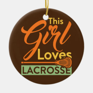 Dieses Girl-Lieben-Lacrosse-Player-Stick Keramik Ornament