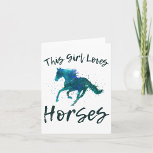 Dieses Girl Lieben Pferde Reiten Reiten Reiten Karte