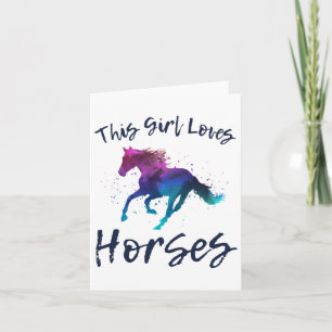 Dieses Girl Lieben Pferde Reiten Reiten Reiten Karte