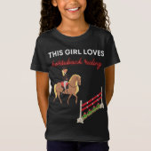 Dieses Girl Lieben Reiten T-Shirt (Vorderseite)