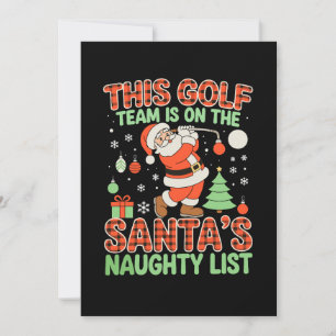 Dieses Golf-Team steht auf Santas unartiger Liste Einladung