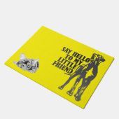 Dieses große und dieses kleine Doormat personalisi Fußmatte (Schrägansicht)
