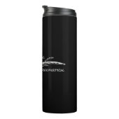 Dieses Halloween Hexen Broom reiten schmutzig Thermosbecher (Nach rechts gedreht)