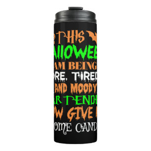 Dieses Halloween-Moody-Barkeeper Candy Thermosbecher