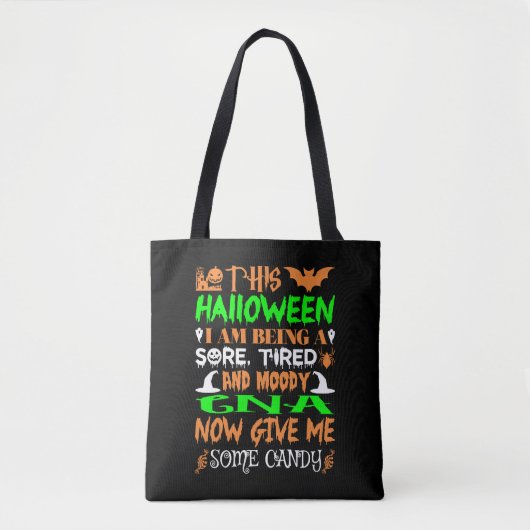 Dieses Halloween müde Moody Cna Candy Tasche (Vorderseite)