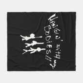 Dieses Halloween werde ich Hangin' mit meinen Leic Fleecedecke (Vorderseite (Horizontal))