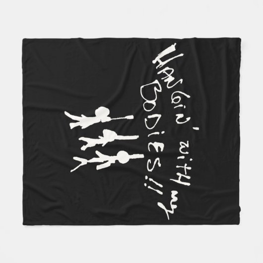 Dieses Halloween werde ich Hangin' mit meinen Leic Fleecedecke (Vorderseite (Horizontal))