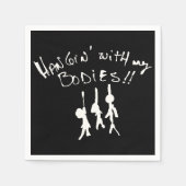 Dieses Halloween werde ich Hangin' mit meinen Leic Serviette (Vorderseite)