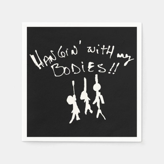 Dieses Halloween werde ich Hangin' mit meinen Leic Serviette (Vorderseite)