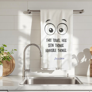 Dieses Handtuch hat die Dinge lustig gesehen