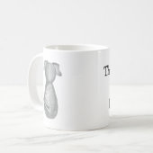 Dieses hat vermutlich Hundehaar in ihm - Kaffeetasse (Vorderseite Links)