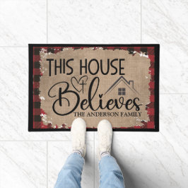 Dieses Haus glaubt an die Gewohnheit Fußmatte