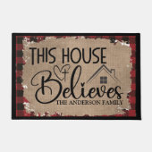 Dieses Haus glaubt an die Gewohnheit Fußmatte (Vorderseite)