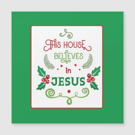Dieses Haus glaubt an Jesus Card Magnetkarte