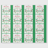 Dieses Haus glaubt an Jesus Geschenkpapier (Flach)