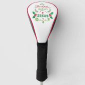 Dieses Haus glaubt an Jesus Golf Headcover (Vorderseite)