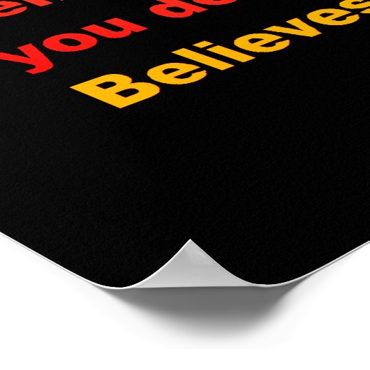 Dieses Haus glaubt Poster (Ecke)