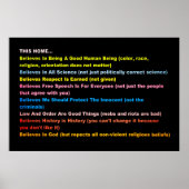 Dieses Haus glaubt Poster (Vorne)