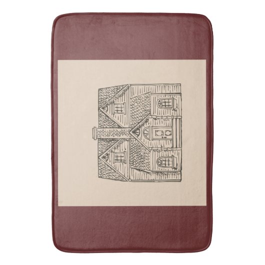 Dieses Haus mit Bildvorlage segnen Badematte (Vorderseite Vertikal)