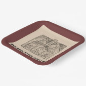 Dieses Haus mit Text- und Bilddaten-Vorlagen segne Pappteller (Gewinkelt)