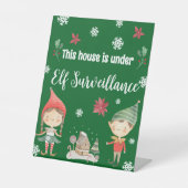 Dieses Haus steht unter der Aufsicht von Elf Weihn Sockelschild (Vorderseite)