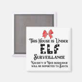 Dieses Haus steht unter ELF-Aufsicht Magnet (Vorderseite/Rückseite)