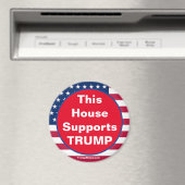 Dieses Haus unterstützt den patriotischen TRUMP-Ma Magnet (In Situ (Geschirrspüler))