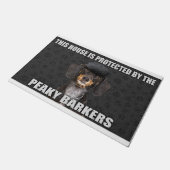 Dieses Haus wird von den Peaky Barkers geschützt Fußmatte (Schrägansicht)