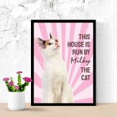 Dieses Haus wird von der Katze regiert Benutzerdef Poster