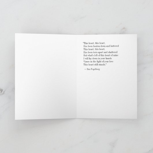 Dieses Herz-Auto Feiertagskarte (Innenseite)