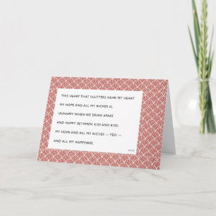 Dieses Herz, dass Flutters Joyce Valentine Feiertagskarte