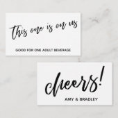 Dieses hier ist auf unserem handgeschriebenen Trin Begleitkarte (Vorne/Hinten)