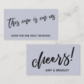 Dieses hier ist auf unserem Lässigen Dusty Blue Dr Begleitkarte (Vorne/Hinten)