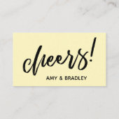 Dieses hier ist auf unserem Lässigen Gelben Trinks Begleitkarte (Rückseite)