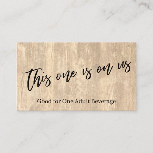 Dieses hier ist auf unserem Rustikal Wood Lässig D Begleitkarte (Vorderseite)