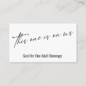 Dieses hier ist auf unserem Ticket für Typografie Begleitkarte (Vorderseite)