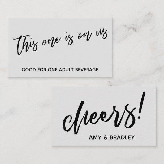 Dieses hier ist auf unserer Handschrift Graues Get Begleitkarte (Vorne/Hinten)