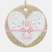 Dieses Hübsche Weihnachtsschmuck aus Pastel wird i (Hinten)