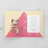 Dieses Hund Leben glücklich Geburtstag Foto Karte (Innenseite)