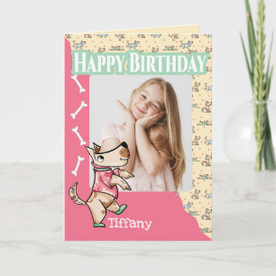 Dieses Hund Leben glücklich Geburtstag Foto Karte