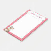 Dieses Hunde Lebensrosa Hundemuster Hunde-Mama Post-it Klebezettel (angewinkelt)