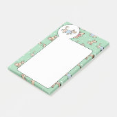 Dieses Hundeleben-Grün-Hundemuster Post-it Klebezettel (angewinkelt)