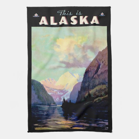 Dieses ist Alaska Geschirrtuch (Vertikal)