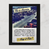 Dieses ist Amerika behalten es frei! Postkarte (Vorderseite)