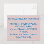 Dieses ist Amerika Postkarte (Vorne/Hinten)