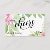 Dieses ist auf US-Script & Blume Drink Ticket Begleitkarte (Rückseite)