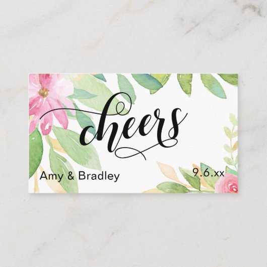 Dieses ist auf US-Script & Blume Drink Ticket Begleitkarte (Rückseite)