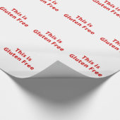 Dieses ist das freie Gluten Geschenkpapier (Ecke)