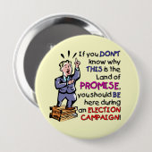 Dieses ist das Land des Versprechens Button (Vorne & Hinten)