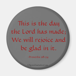 Dieses ist der Tag, den der Lord Bibel hat Magnet